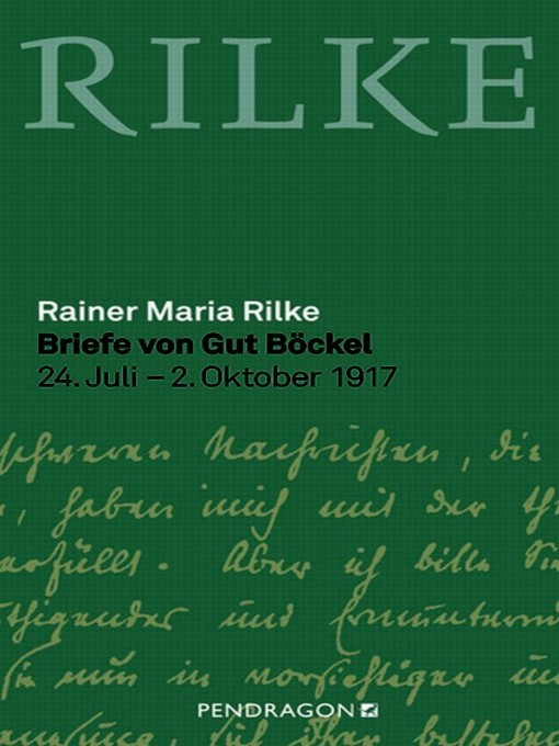 Title details for Briefe von Gut Böckel by Rainer Maria Rilke - Available